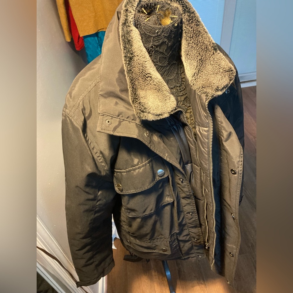 Coat with the fur